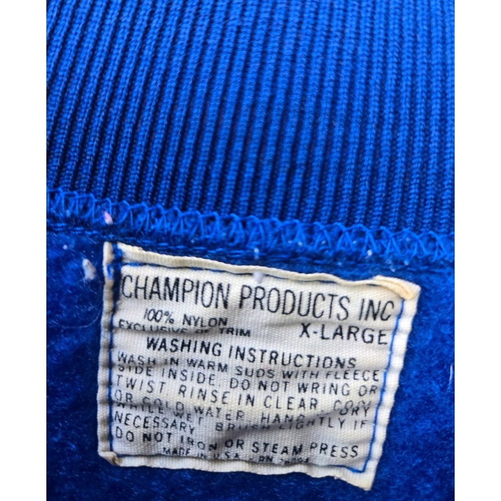 Vtg 70s Champion Products Blue Bar Notre Dame Sweatshirt XL USA Made AS-IS - Picture 6 of 10